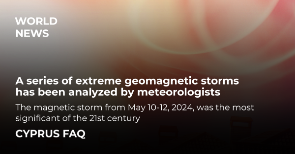 A series of extreme geomagnetic storms has been analyzed by meteorologists