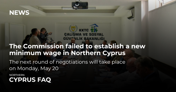 The Commission failed to establish a new minimum wage in Northern Cyprus