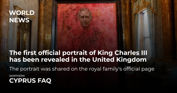 The first official portrait of King Charles III has been revealed in the United Kingdom