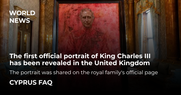 The first official portrait of King Charles III has been revealed in the United Kingdom