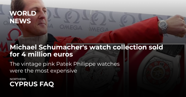 Michael Schumacher's watch collection sold for 4 million euros