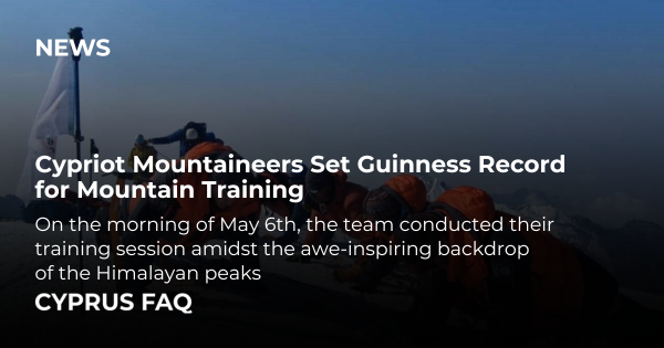 Cypriot Mountaineers Set Guinness Record for Mountain Training