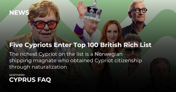 Five Cypriots Enter Top 100 British Rich List