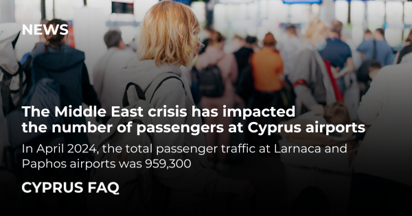 The Middle East crisis has impacted the number of passengers at Cyprus airports