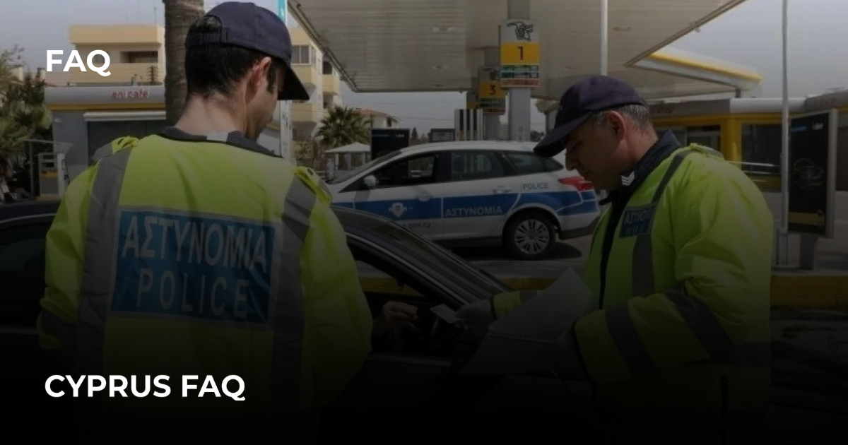 Fines and traffic police in Cyprus