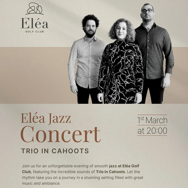 Jazz Night at Eléa Golf Club – Trio in Cahoots