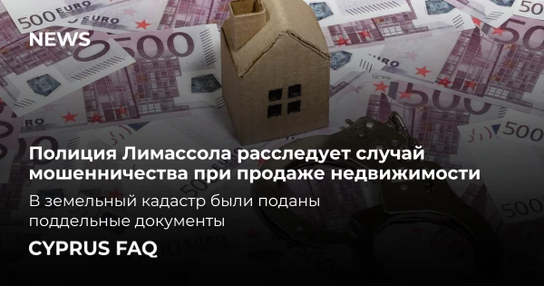 Полиция Лимассола расследует случай мошенничества при продаже недвижимости