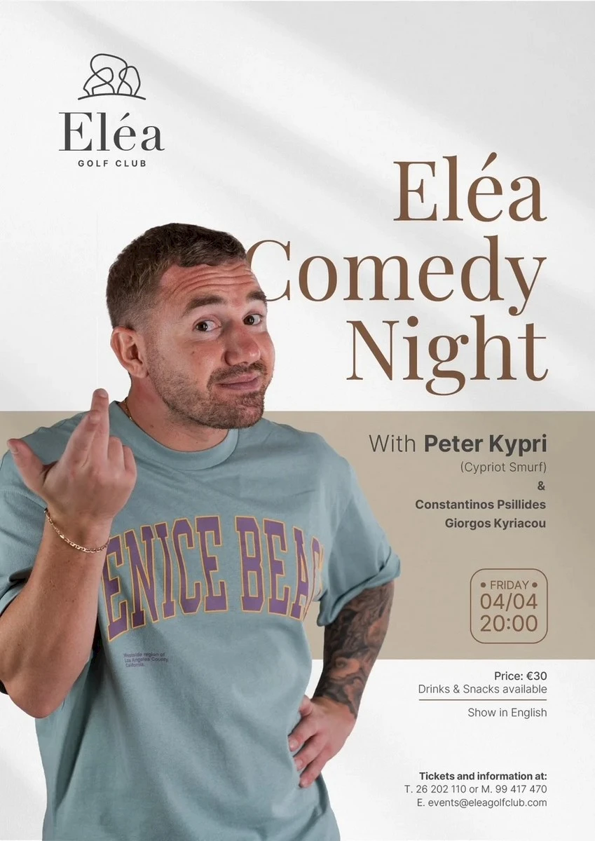 COMEDY NIGHT AT ELÉA GOLF CLUB