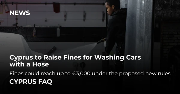 Cyprus to Raise Fines for Washing Cars with a Hose