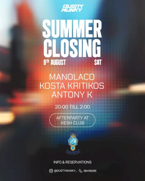 Summer Closing feat. Manolaco / Kosta Kritikos / Antony K