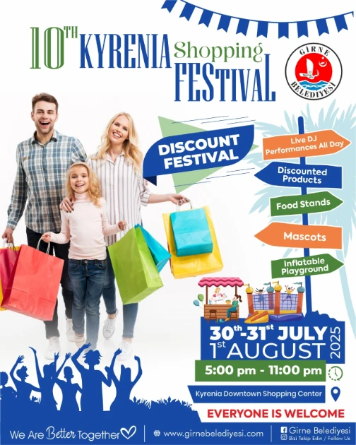 In Kyrenia hat das 10. Stadtfest begonnen: Musik, Handel und Street Food bis zum 1. August