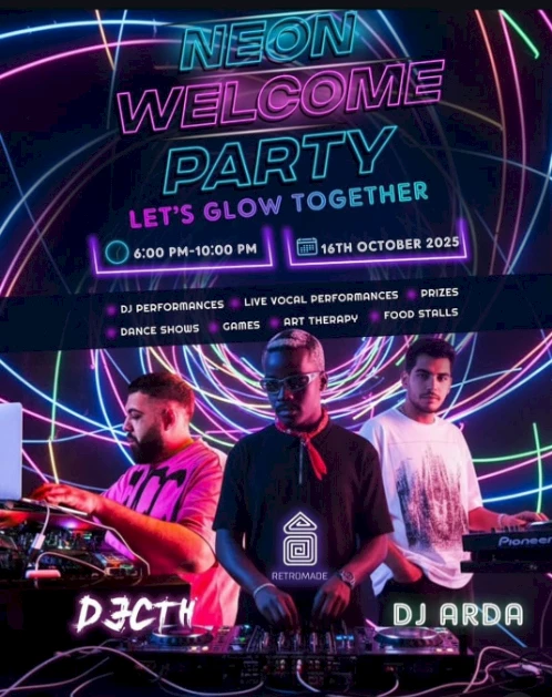 Neon Welcome Party