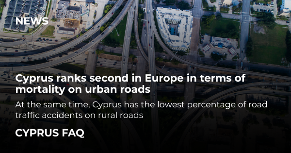 Cyprus ranks second in Europe in terms of mortality on urban roads