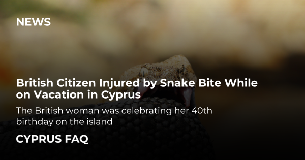British Citizen Injured by Snake Bite While on Vacation in Cyprus