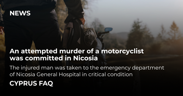 An attempted murder of a motorcyclist was committed in Nicosia