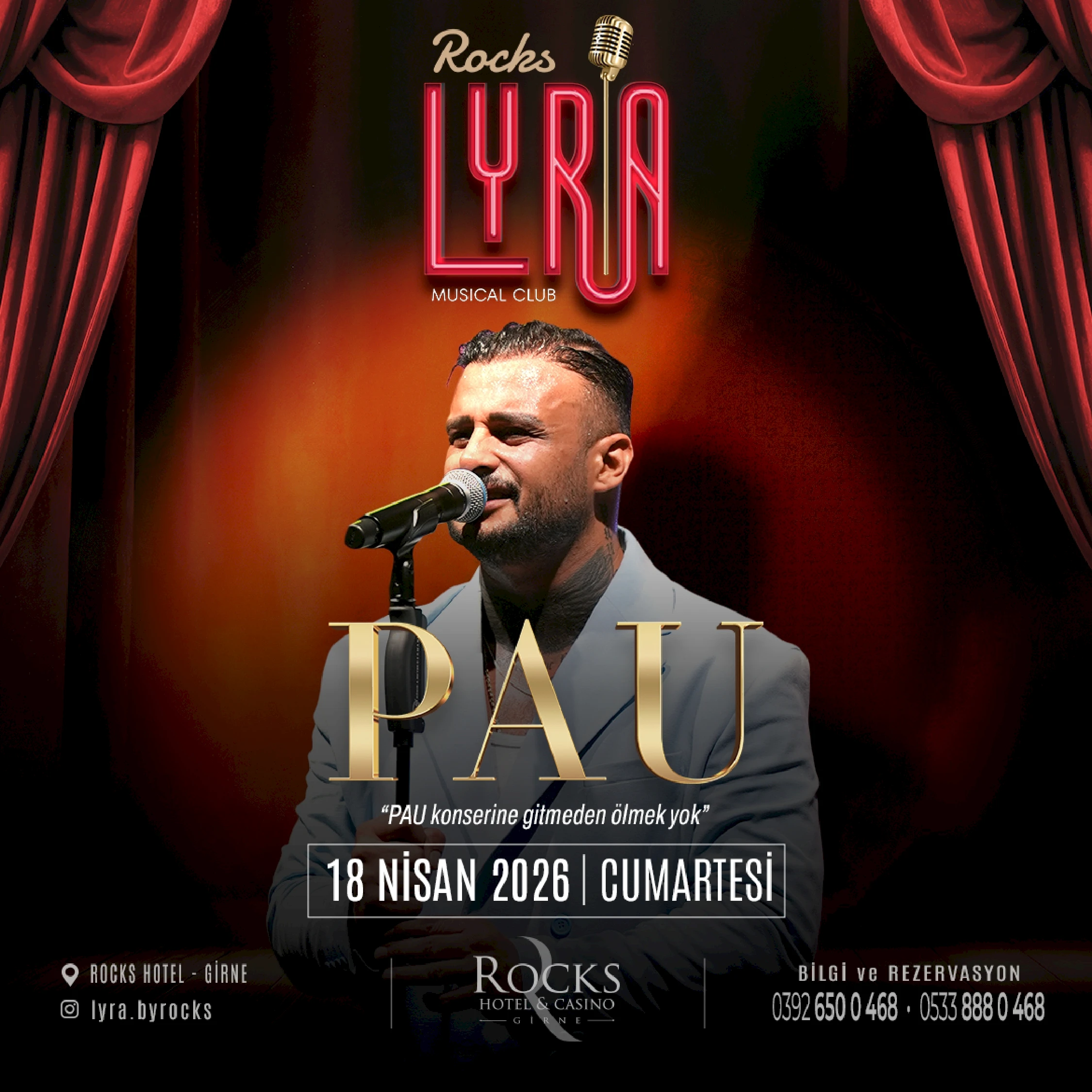 Συναυλία του Pau στο Rocks Lyra