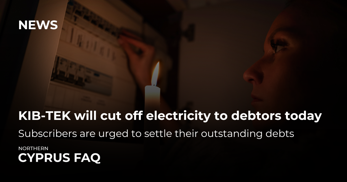 KIB-TEK will cut off electricity to debtors today