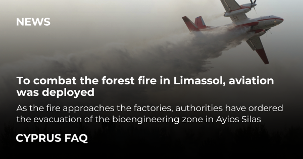 To combat the forest fire in Limassol, aviation was deployed
