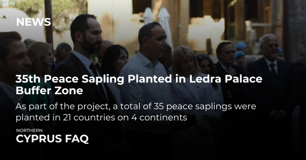 35th Peace Sapling Planted in Ledra Palace Buffer Zone