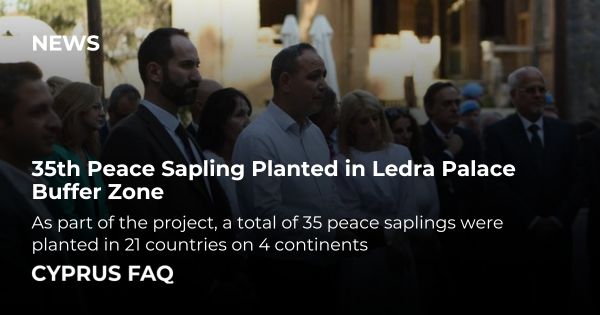 35th Peace Sapling Planted in Ledra Palace Buffer Zone